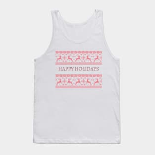 Happy holidays, christmas sweater Tank Top